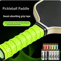 Bande adhésive pour poignée de raquette de pickleball et de badminton, PU+EVA, perforée, respirante, amortissante, durable, résistante à l'usure, antidérapante, pour le divertissement