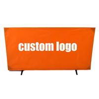 Barrera de Tenis de Mesa Portátil Profesional Zhuoling al por Mayor, 140x75cm, Oxford+Tubo Galvanizado, Color y Logotipo Personalizables, Fácil Instalación