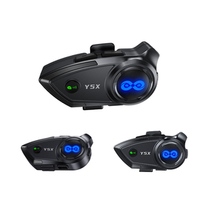 Auriculares intercomunicadores para motocicleta Y5X de fácil instalación con 4 conductores que hablan 1KM y comparten música 500M auriculares intercomunicadores para grupos de cascos - Product Image 3