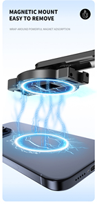 TOKQO-C20 Mini Perche à Selfie Magnétique Extensible avec Rotule et Trépied Compatible MagSafe <span class=keywords><strong>iPhone</strong></span> 16 15 <span class=keywords><strong>14</strong></span> 13 12 Poignée de Maintien - Product Image 4