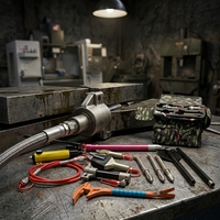 Kit d'outils de sauvetage hydraulique combiné, cisaille-casseur portable, écarteur, pompe manuelle pour la lutte contre les incendies et les interventions d'urgence