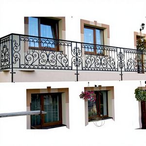 ราวบันไดระเบียงเหล็กดัดแนวนอนสไตล์ยุโรปสมัยใหม่ ขายส่งราคาพิเศษ ดีไซน์สวย ทนทาน เป็นมิตรกับสิ่งแวดล้อม ปรับแต่งได้ - Product Image 1