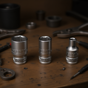 Fervi Hexagon <b>Socket</b> Wrench Normal Series 1/4 Inch Drive Chrome Vanadium Steel - Product Image 3