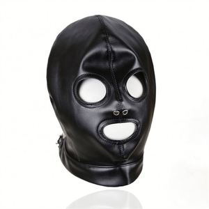 OME Premium Factory Bondage Gear Open <b>Eyes</b> Mouth Hood Blindfold Head Harness Gag Anal Sex <b>Toy</b> Model 312400011 for Couples - Product Image 2