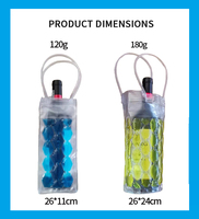 Sac à glace en PVC personnalisé au design moderne et écologique, refroidisseur de vin, gel froid, compresse froide, compresse chaude HANERSHI