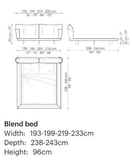 193*238*96CM