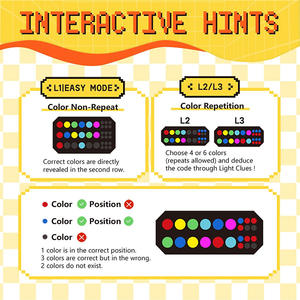 Giocattoli Educativi Elettronici Interattivi per Bambini AJB STEM con Tre Livelli di Difficoltà per Agilità Cognitiva e <span class=keywords><strong>Ragionamento</strong></span> <span class=keywords><strong>Logico</strong></span> - Product Image 2