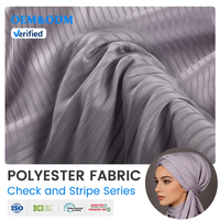Tissu en polyester satiné à rayures écossaises 1001, non conducteur, antistatique, pour la confection de vêtements Thobe et Jilbab