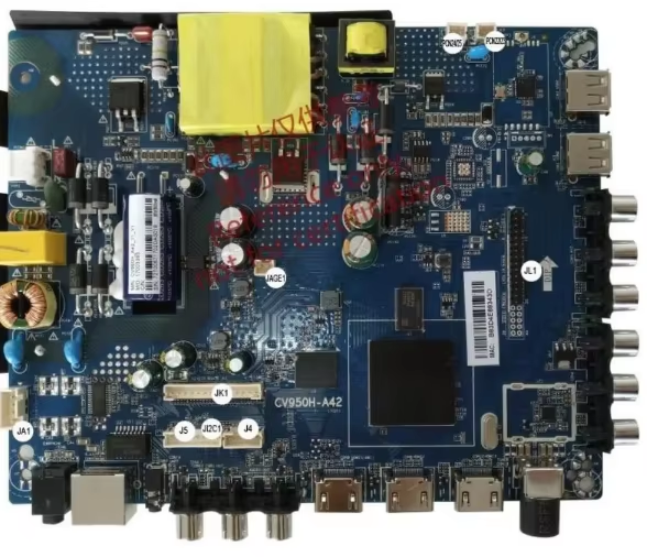 43-Inch Smart TV Control Board with 1080P Full HD 100Hz Refresh Rate Android 5.1 Blue/Green Cabinet for Hotel Use