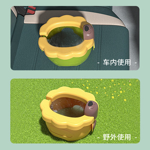 Bacinica Plegable Portátil Little Lion para Bebés, Asiento de Viaje para Coche, 6-36 Meses, Material PP, Diseño Animal - Product Image 3