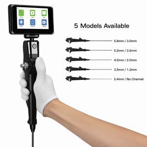 Video Bronkoskop Hewan dengan Monitor LCD TFT 4,5 Inci, Endoskop Video Elektronik Portabel untuk THT - Product Image 2