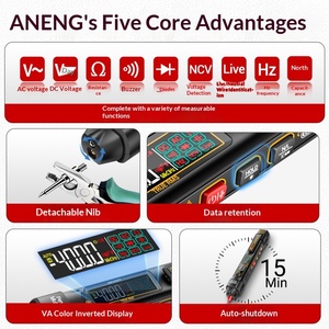 For <b>Pen</b> Type Multifunctional Digital Multimeter High Capacitance Meter Continuity Tester Frequency Measurement for - Product Image 3