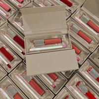 Kit combiné de brillant à lèvres mat personnalisé de haute qualité Boîtes d'emballage Make Your Logo Lip Liner and Lipgloss Set for Makeup Gift Giving