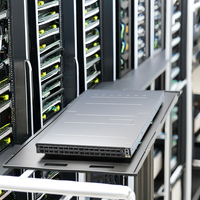 Commutateur réseau Infiniband haute vitesse géré Mellanox, modèles MQM9700-NS2F/MQM9790-NS2R, 400 Gb/s par port, 64 ports, SNMP QoS