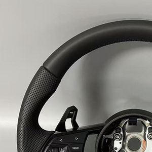 Volant en cuir <span class=keywords><strong>RS</strong></span> R8 Sport pour Audi A1 A3 R8 S4 S5 Q5 SQ5 A4 A5 A6 A7 RS3 RS4 RS5 TT TTRS - Product Image 4