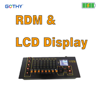 Contrôleur DMX Gothylight à piles 40 canaux, rechargeable USB-C, 5 programmes x 50 pas, programmation facile, portée 50 m, en métal