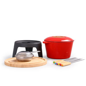 Appareil <span class=keywords><strong>à</strong></span> <span class=keywords><strong>Fondue</strong></span> Portable en Métal Haut de Gamme, <span class=keywords><strong>Service</strong></span> <span class=keywords><strong>à</strong></span> <span class=keywords><strong>Fondue</strong></span> Chocolat & Fromage en <span class=keywords><strong>Fonte</strong></span> Émaillée pour Usage Domestique - Product Image 3