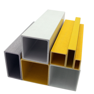 <span class=keywords><strong>Tube</strong></span> <span class=keywords><strong>rectangulaire</strong></span> en polymère renforcé de fibres de verre, section structurelle composite légère et résistante aux UV, pour mât de drapeau - Product Image 1