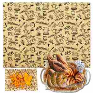Papel de Hornear y Cocinar Ecológico, Biodegradable, Resistente a la Grasa, sin Blanquear, con Impresión Offset a Color Personalizada - Product Image 1
