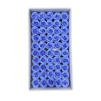 50 pièces/boîte 4 couches Floral Coloré Savon Essentielle Parfumée Mariage Boîtes à Fleurs Fleur Artificielle Rose Savon Fleur