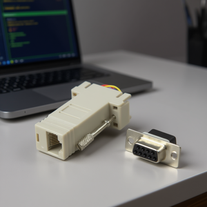 D-Sub <b>9</b> Pin Female To Rj45 8P8C Female Adapter For Serial Communication - Product Image 3