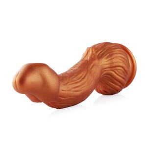 Hismith Monster <span class=keywords><strong>Dildo</strong></span> Series Consolador de silicona dorada de 9,27 pulgadas con ventosa para reproductor avanzado Consolador de fantasía en forma de arco - Product Image 6