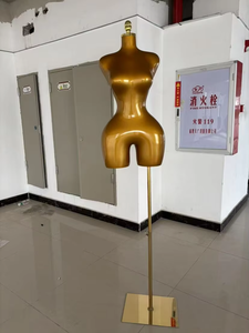 Maniquíes BBL Individuales - Gráficos de Datos por Artículo/Tienda: Maniquíes Femeninos de Boutique con Curvas, Parte Superior del Cuerpo Dorada - Product Image 6