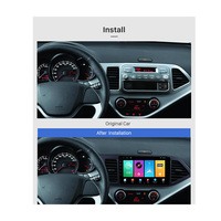 Estéreo para Auto para KIA Picanto, Pantalla Táctil de 9 Pulgadas, Radio con Sistema Android, Reproductor Multimedia, Bluetooth, Reproductor de DVD para Auto con Mapa de Google