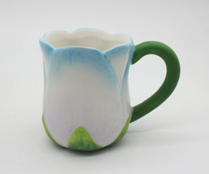 Pot de fleurs en céramique bleu et jaune dégradé, pot décoratif pour plantes d'intérieur, support pour plantes, <span class=keywords><strong>jardin</strong></span> d'intérieur, jardinière ornementale - Product Image 6