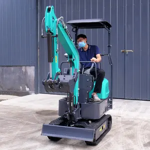 Ücretsiz kargo! Kuyan/ yanmar motor 1200kg küçük kazıcı CE/EPA/EURO 5 kompakt mini ekskavatörler 1.2 ton fiyatları