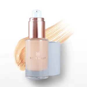 Rose Sally Naturally Look Matte Foundation Liquid Private Label Full Coverage Dark Skin Spray Face Foundation