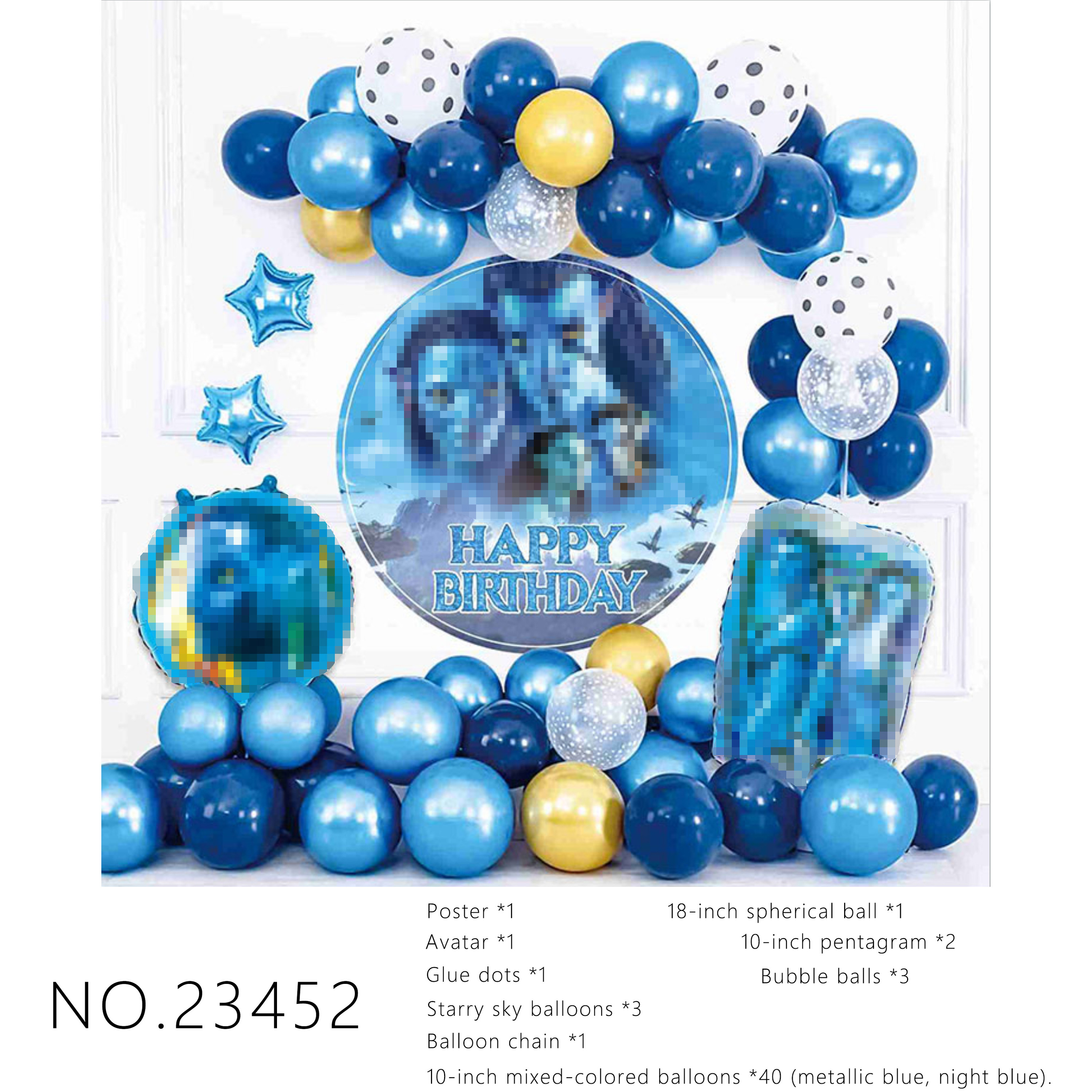 blu metallizzato, blu notte --- NO.23452