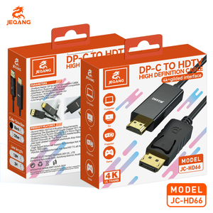 <span class=keywords><strong>Cable</strong></span> JC-HD66 4K DP a HDTV con Revestimiento de PVC Chapado en Oro, Compatible con Computadora, TV, Proyector, Consola de Juegos y Más - Product Image 6