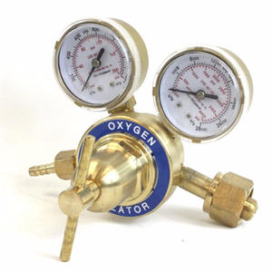 Régulateur de pression d'acétylène de taille moyenne tout en cuivre de style américain avec manomètre d'oxygène CGA992 CGA993 CGA992 Filetage de qualité export pour - Product Image 2