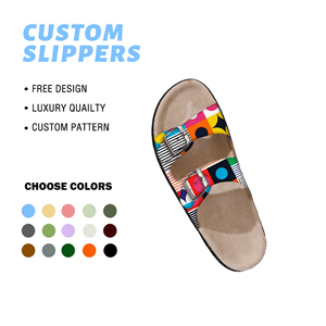 Sandalias Planas con Estampado de Corazón Personalizadas OEM ODM, Pantuflas Casuales de Eva y Corcho para <span class=keywords><strong>Mujer</strong></span>, Venta al Por Mayor, Proveedor B2B - Product Image 1