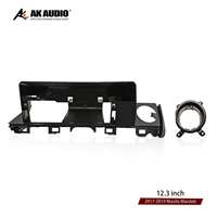 Cadre de commande central universel pour Mazda Mazda6 2017-2019, 12,3 pouces, kit de panneau de lecteur DVD audio Android