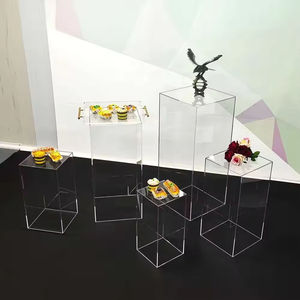 Pedestal de Escultura Artística Clásica AURORA al por Mayor, Cubo Coleccionable, Cubierta de Trofeo de Acrílico para Soporte Personalizable de Interior/Exterior - Product Image 3