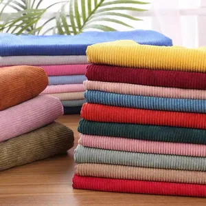 Wholesale Customization Polyester Rib Knit Striped Upholstery Fabric For Cushion Cover