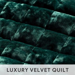 Couvre-<span class=keywords><strong>lit</strong></span> doux pour la peau Couvre-<span class=keywords><strong>lit</strong></span> en velours ultra-doux en velours vintage Couvre-<span class=keywords><strong>lit</strong></span> en velours léger <span class=keywords><strong>Vert</strong></span> émeraude - Product Image 4