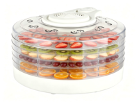 Déshydrateur alimentaire électrique BAIYI 400W en plastique pour usage domestique, 5 plateaux, 3 vitesses, commande mécanique, faible bruit, chauffage à cycle 360°