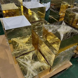 Chinaplas Acryl Box Plint Stand Op Maat Goud Spiegel Acryl Box <span class=keywords><strong>Display</strong></span> - Product Image 5