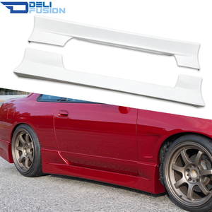 ชุดแต่งสเกิร์ตข้างทรงสปอร์ต BN สำหรับ Nissan 180SX 240SX S13 ปี 1989-1998 ทำจากไฟเบอร์กลาส FRP - Product Image 1