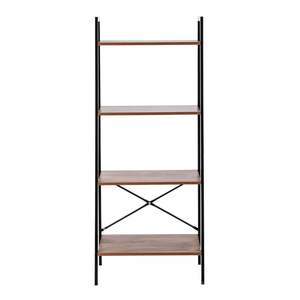 Étagère DB à quatre étages en acier et bois Design simple et élégant en MDF pour la maison, le bureau, le salon ou l'atelier. - Product Image 3