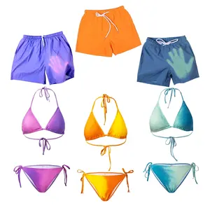Hot Koop 2022 Zomer In Voorraad Sexy Tie Dye Bikini Thong Bikini Micro Bikini Badmode Kleur Veranderende Mannen Shorts