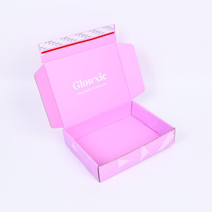 Biểu Tượng Tùy Chỉnh Thiết Kế Sang Trọng Lật Quần Áo Các Tông Hộp Giấy Màu Hồng Nâu Trắng In Món Quà Nhỏ Đóng Gói Gửi Thư Hộp Bưu Chính - Product Image 6