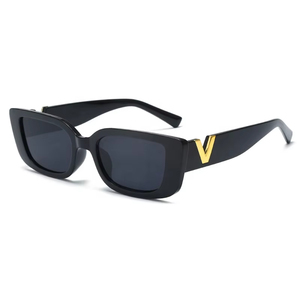 Gafas de Sol Retro Estilo Ojo de Gato Unisex para Mujer/Hombre con Patillas en Forma de V, Protección Solar para Exteriores, Gafas de Sol Cuadradas - Product Image 6