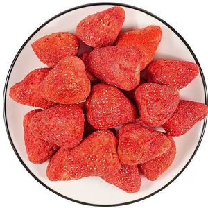 चीनी स्ट्रॉबेरी सूखे फल ताजा निर्जलित fd प्रक्रिया मीठा स्नैक अनाज घटक फैक्टरी मूल्य - Product Image 1
