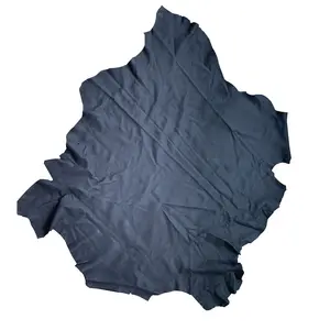 Black color high quality goat crust leather for gloves bags shoes etc