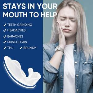 Protège-dents pour serrer les dents <span class=keywords><strong>la</strong></span> <span class=keywords><strong>nuit</strong></span>, protège-dents professionnels pour le meulage des dents avec étui d'hygiène - Product Image 4