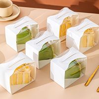 Boîte d'emballage transparente à plusieurs étages pour gâteaux, pâtisseries, desserts, mousses, bonbons, sushis, aliments, logo personnalisable